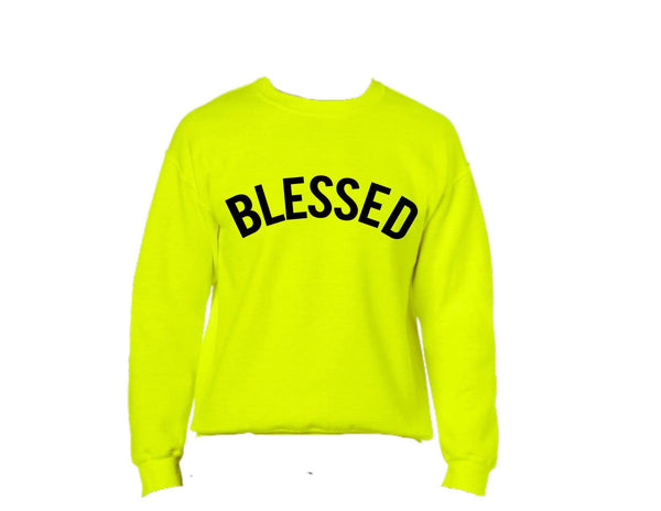 Yellow on sale blessed sweatshirt